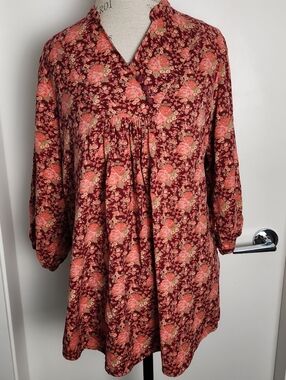 April Cornell Floral Tunic Top